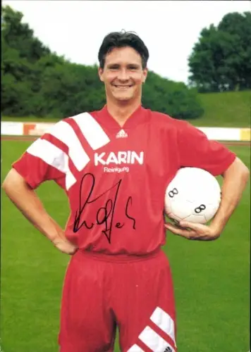 Autogrammkarte Fußballer Frank Reichelt, SV Lohhof, Autogramm