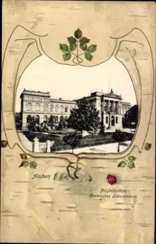 Passepartout Ak Aachen, Polytechnikum, Chemisches Laboratorium
