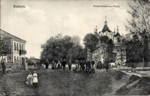 Ak Kobryn Weißrussland, Kommandantur-Platz