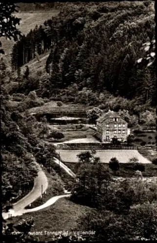 Ak Vallendar am Rhein, Restaurant Tannenhof  Landschaft, Gebäude, Bäume, Straße