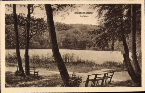 Ak Stubbenkammer Sassnitz auf Rügen, Herthasee