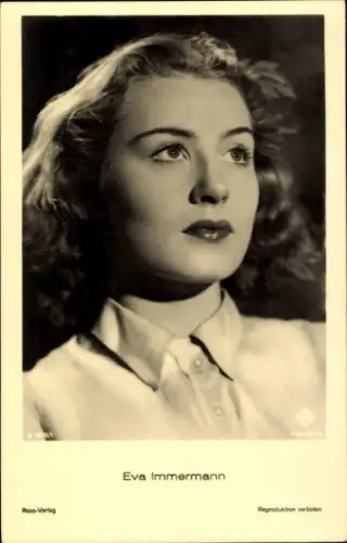 Ak Schauspielerin Eva Immermann, Portrait