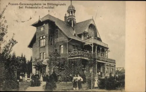 Ak Hohenstein Ernstthal in Sachsen, Frauengenesungsheim im Hüttengrunde