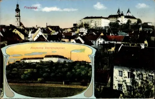 Ak Weihenstephan Freising in Oberbayern,  Akademie Weihenstephan, Stadtansicht,  Gebäude
