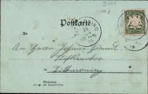 Litho Walchensee Kochel am See, Gasthof zur Post