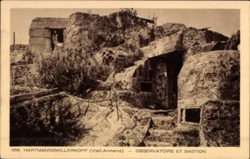 Ak Hartmannswiller Hartmannsweiler Elsass Haut Rhin, Hartmannswillerkopf, Hartmannsweilerkopf, Fe