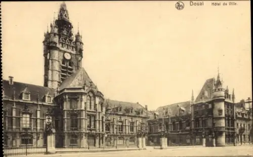 Ak Douala Duala Kamerun, Hôtel de Ville, Doual,  Architektur, keine Persönlichkeiten, schwarz-wei