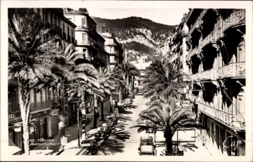 Ak Toulon Var, Straßenansicht der Avenue Colbert