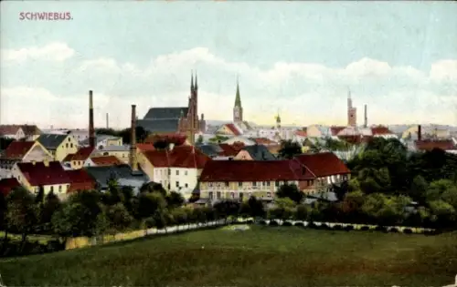 Ak Świebodzin Schwiebus Ostbrandenburg, Gesamtansicht
