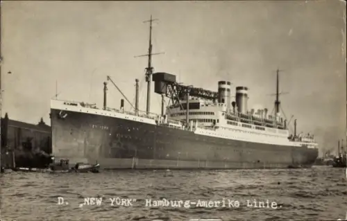 Ak Dampfer New York, HAPAG