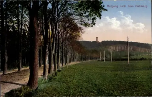 Ak Annaberg Buchholz Erzgebirge, Aufgang nach dem Pöhlberg