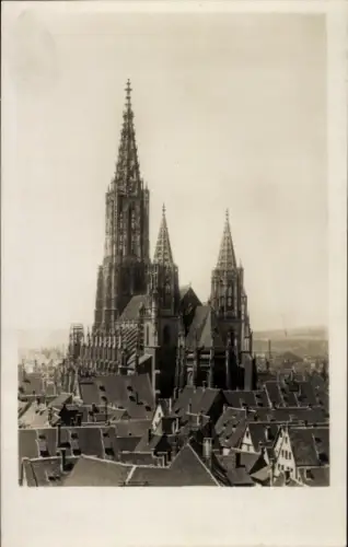 Ak Ulm an der Donau, Ulm Münster, Südostansicht, Hauptturm,  Aufnahme