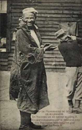 Ak Kriegsgefangene in Deutschland, Ein Marokkaner im Lager II
