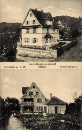 Ak Bensheim an der Bergstraße Hessen, Haushaltungspensionat Eichler, Schillerstraße