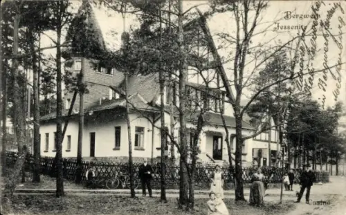 Ak Jessenitz Lübtheen in Mecklenburg, Bergwerk, Villa