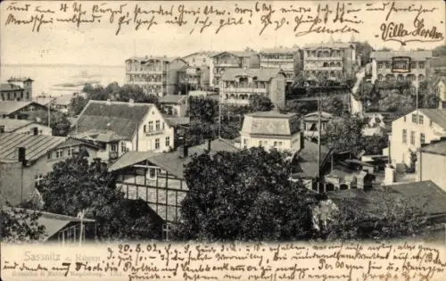 Ak Sassnitz auf Rügen, Teilansicht