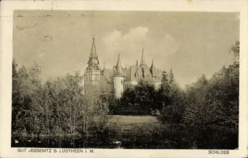 Ak Jessenitz Lübtheen in Mecklenburg, Schloss