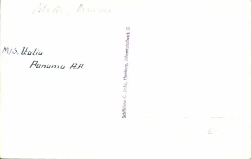 Foto Ak Dampfer MS Italia, HAPAG