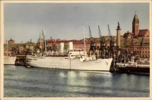 Ak Dampfer MS Gripsholm, Swedish American Line SAL