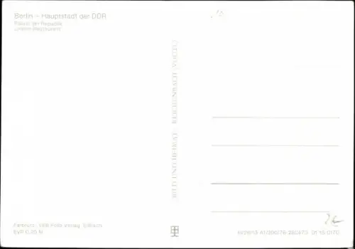 Ak Berlin Mitte, Palast der Republik, Linden-Restaurant