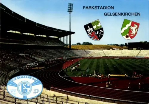 Wappen Ak Gelsenkirchen im Ruhrgebiet, Parkstadion, F.C. Schalke 04
