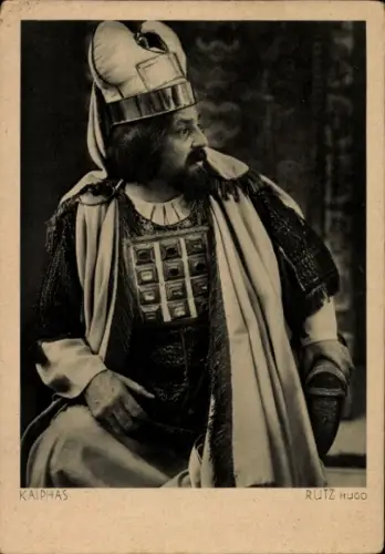 Ak Passionsspiele Oberammergau 1930, Kaiphas, Rutz Hugo