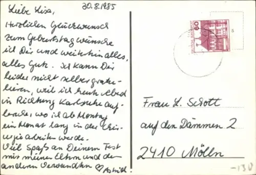 Ak Segelschiff bei Mondlicht, Dreimaster