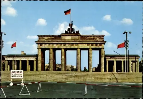 Ak Berliner Mauer, Brandenburger Tor
