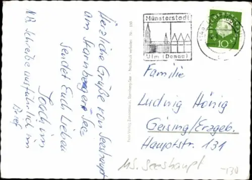 Ak Starnberger See, MS Seeshaupt