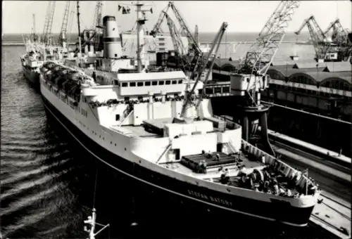 Ak Schiff TS Stefan Batory, Passagierschiff