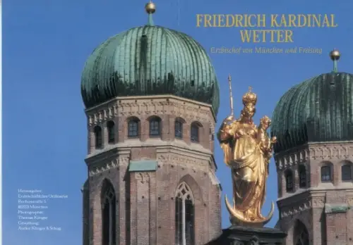 Klapp Ak Freising in Oberbayern, Friedrich Kardinal Wetter, Erzbischof, Autogramm