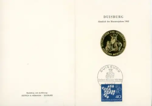 Klapp Ak Duisburg im Ruhrgebiet, Abschluss des Mercasorjahres 1962