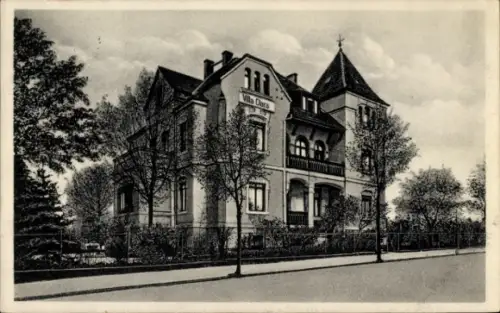 Ak Opolno Zdrój Bad Oppelsdorf Bogatynia Reichenau Schlesien, Villa Clara