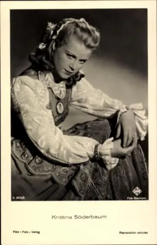 Ak Schauspielerin Kristina Söderbaum, Portrait, Ufa Film