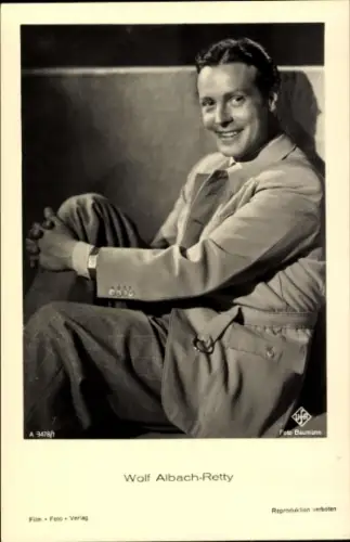 Ak Schauspieler Wolf Albach Retty, Portrait
