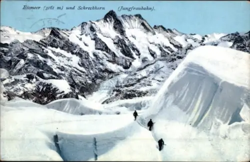 Ak Grindelwald Kanton Bern, Schreckhorn, Eismeer