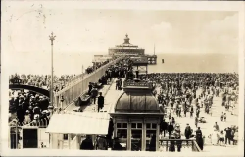 Ak Scheveningen Den Haag Südholland, Strandansicht, Pier