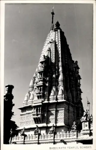 Ak Bombay Indien, Babulnath Tempel