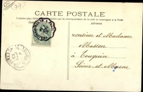 Ak Isles les Villenoy Seine et Marne, La Cour Verte