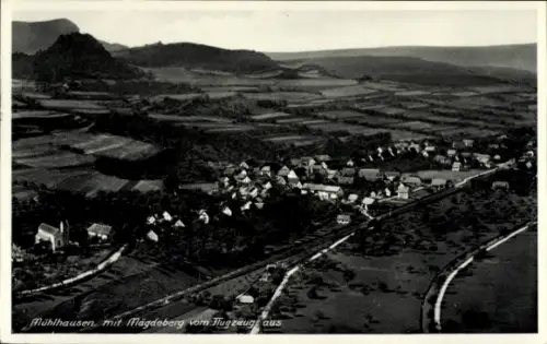 Ak Mühlhausen Ehingen, Fliegeraufnahme mit dem Mädgeberg