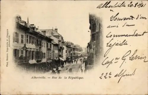 Ak Albertville Savoie, Rue de la République