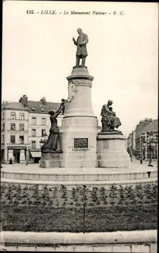 10 alte Ak Lille Nord Frankreich, diverse Ansichten