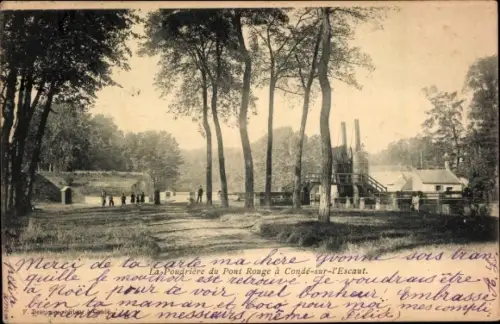 Ak Conde sur l'Escaut Nord, Poudriere du Pont Rouge