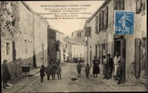 Ak Mouilleron-en-Pareds Vendée, Maison ou est ne Georges Clemenceau