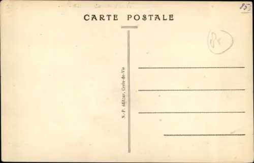 Ak Croix de Vie Vendée, La Gare