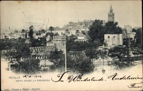 Ak Sevilla Andalusien, Vista desde la Pasadera