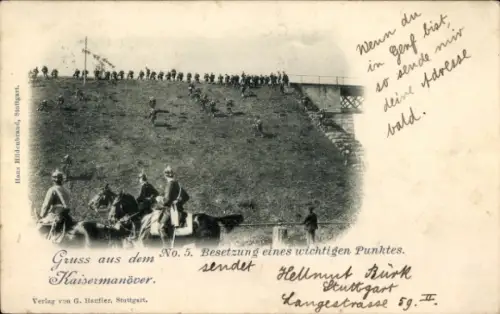 Ak Kaisermanöver, Besetzung eines wichtigen Punktes