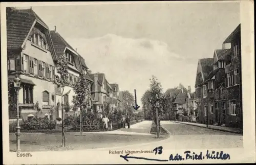 Ak Essen im Ruhrgebiet, Richard Wagnerstraße