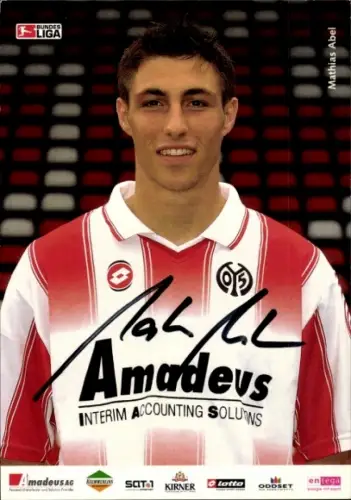 Autogrammkarte Mathias Abel, 1. FSV Mainz 05, Autogramm