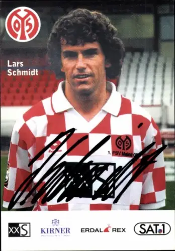 Autogrammkarte Fußballer Lars Schmidt, 1. FSV Mainz 05, Autogramm